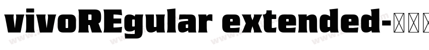 vivoREgular extended字体转换